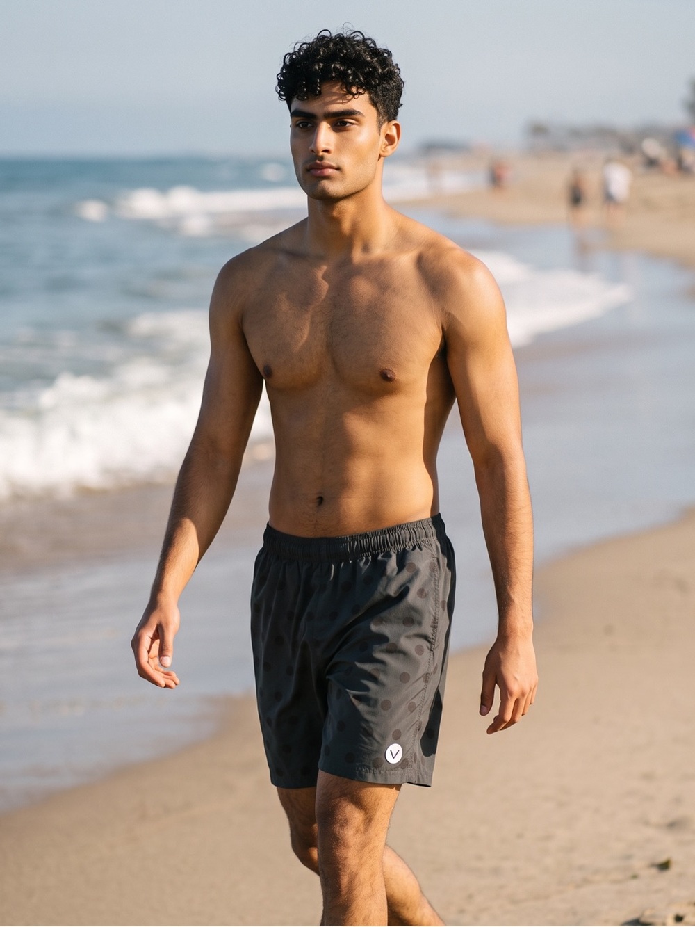 Black Athletic Shorts VAST POLKA